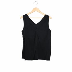 NWT Elegant Black Sleeveless V-Neck Top